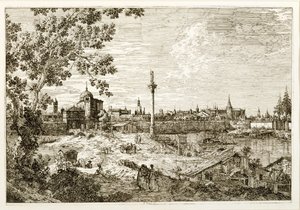 Veduta immaginaria di Padova